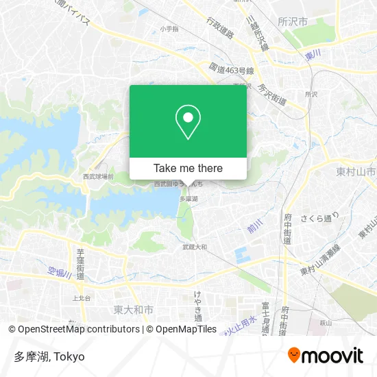 Tama Lake map