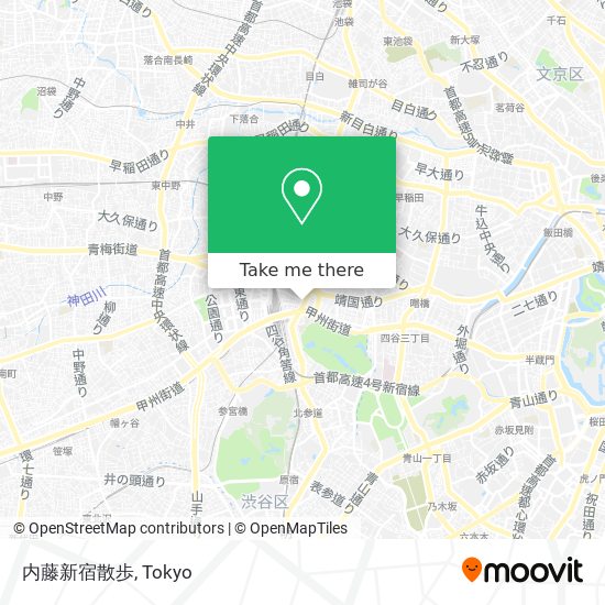内藤新宿散歩 map