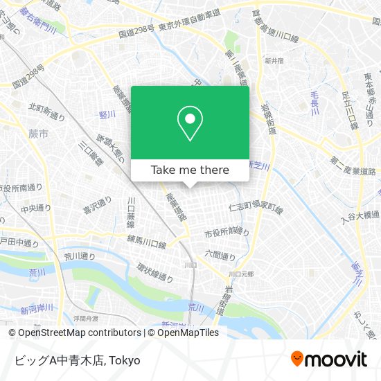 ビッグA中青木店 map