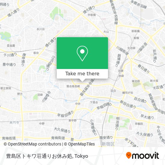 豊島区トキワ荘通りお休み処 map