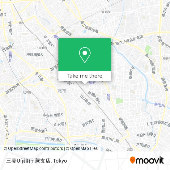 三菱Ufj銀行 蕨支店 map