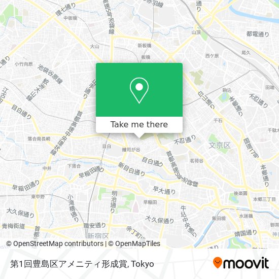 第1回豊島区アメニティ形成賞 map