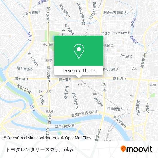 トヨタレンタリース東京 map