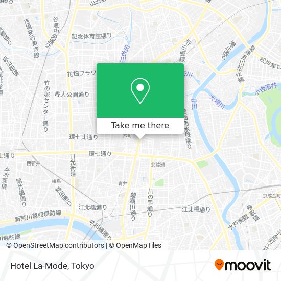 Hotel La-Mode map