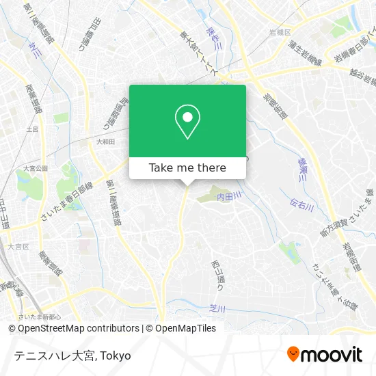 Tennis Hall Omiya map
