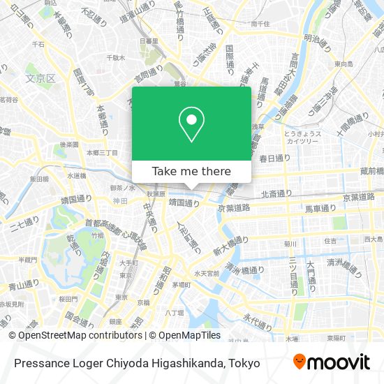 Pressance Loger Chiyoda Higashikanda map