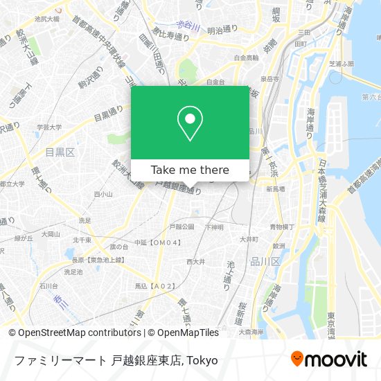 ファミリーマート 戸越銀座東店 map