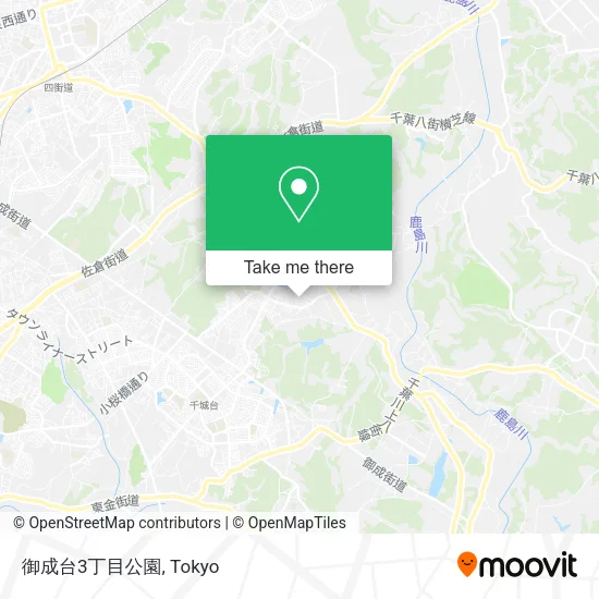 御成台3丁目公園 map