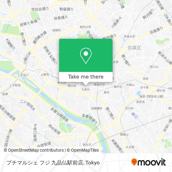 プチマルシェ フジ 九品仏駅前店 map
