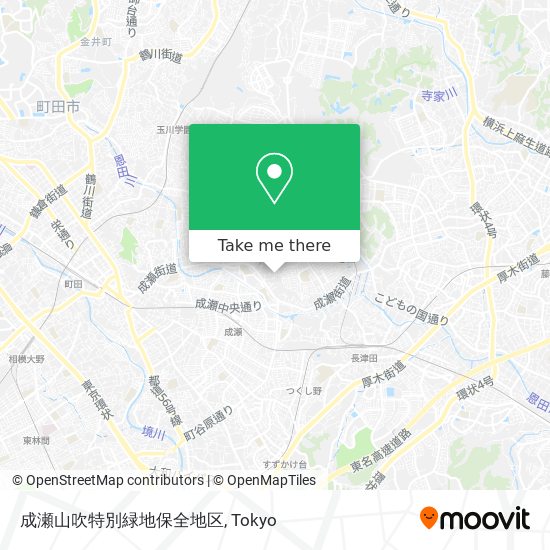 成瀬山吹特別緑地保全地区 map