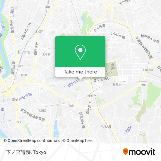 Shimonomiya Ruins map