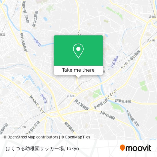 はくつる幼稚園サッカー場 map