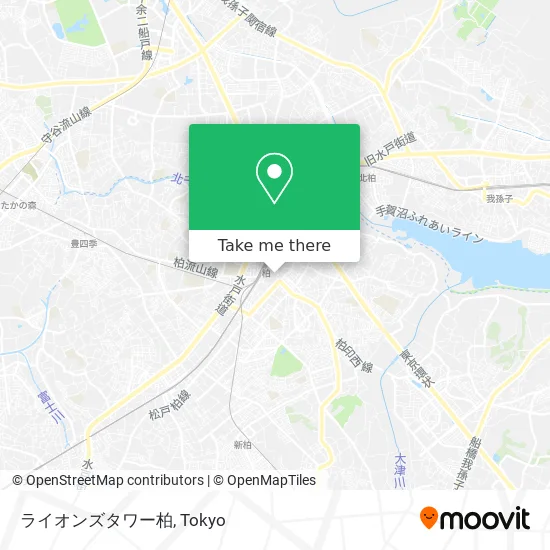 Lions Tower Kashiwa map