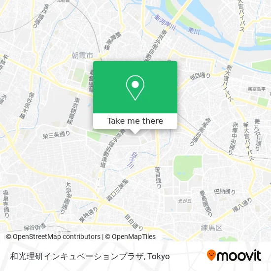 和光理研インキュベーションプラザ map