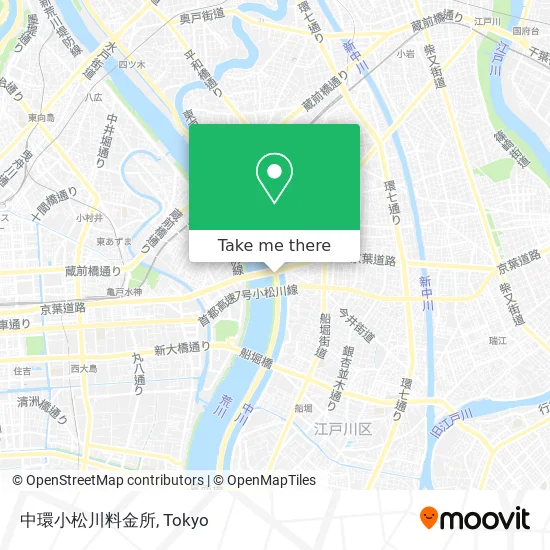 Central Ring Komatsu River Toll Booth map