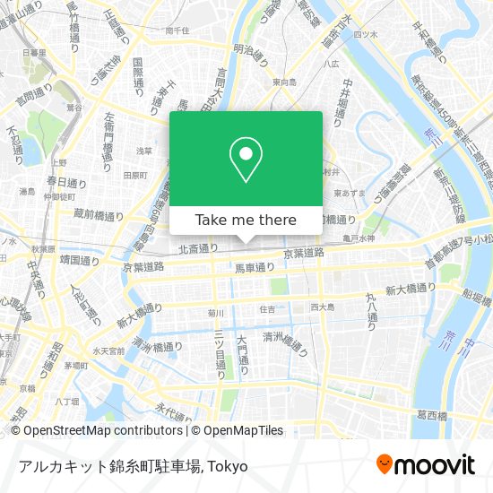 アルカキット錦糸町駐車場 map