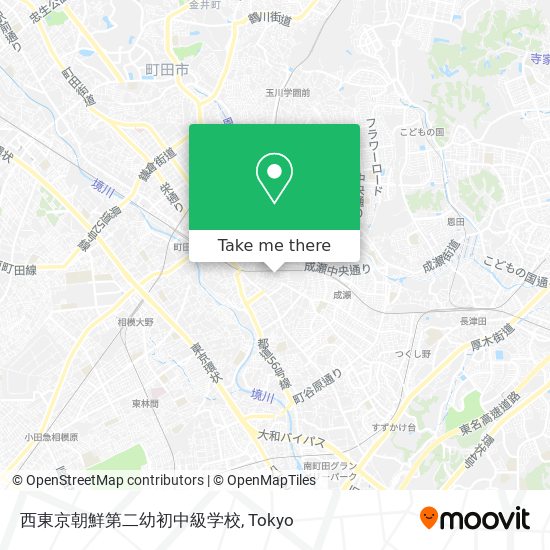 西東京朝鮮第二幼初中級学校 map