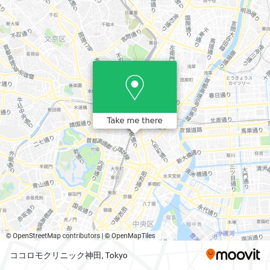 ココロモクリニック神田 map
