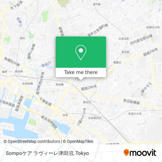 Sompoケア ラヴィーレ津田沼 map