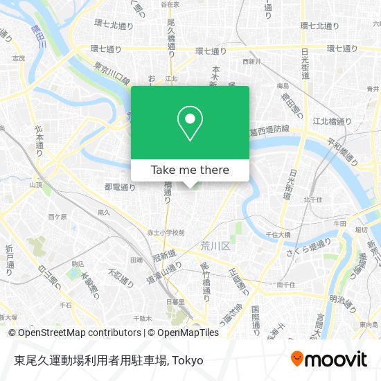 東尾久運動場利用者用駐車場 map