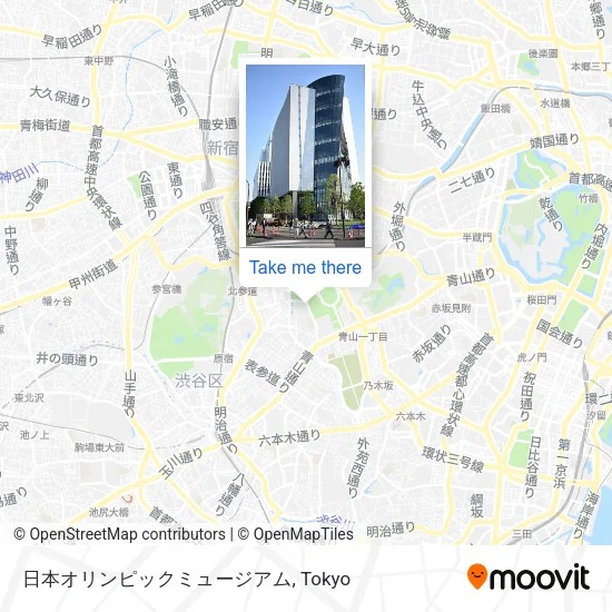 Japan Olympic Museum map