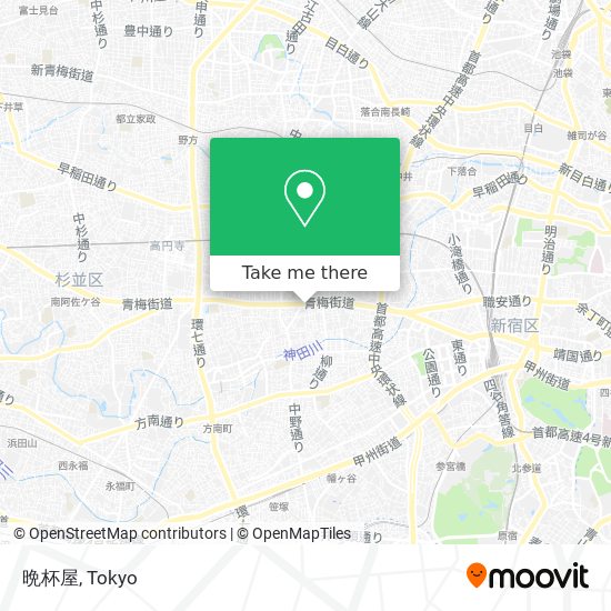 晩杯屋 map