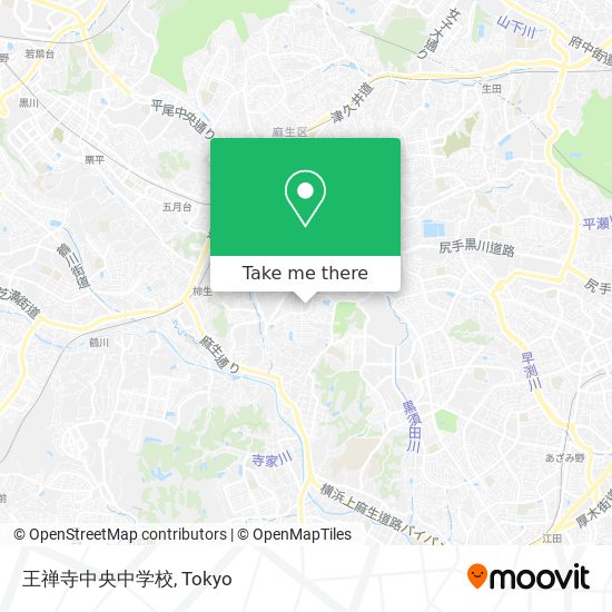 王禅寺中央中学校 map