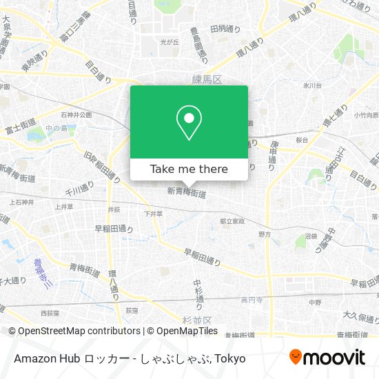 Amazon Hub ロッカー - しゃぶしゃぶ map
