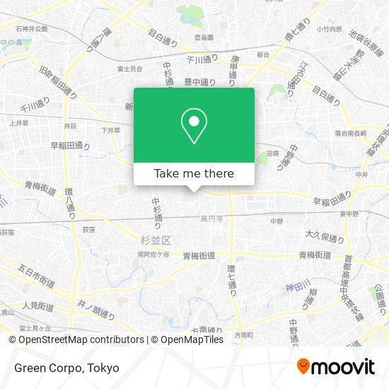 Green Corpo map