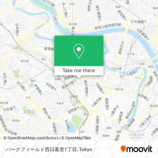 Park Field Nishi-Nippori 1-chome map
