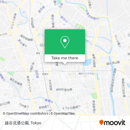 越谷流通公園 map