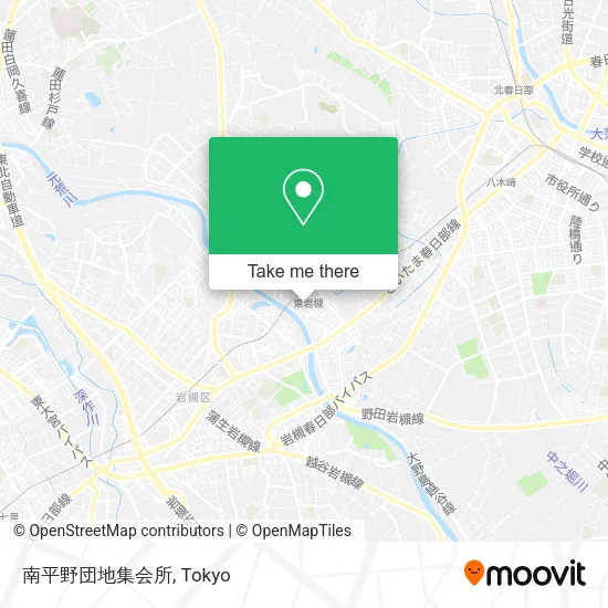 南平野団地集会所 map