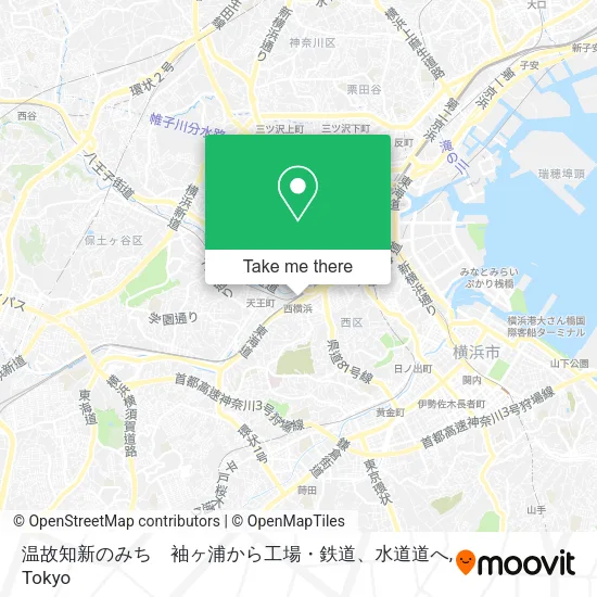 温故知新のみち　袖ヶ浦から工場・鉄道、水道道へ map