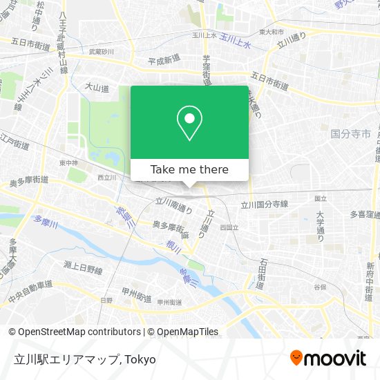 立川駅エリアマップ map