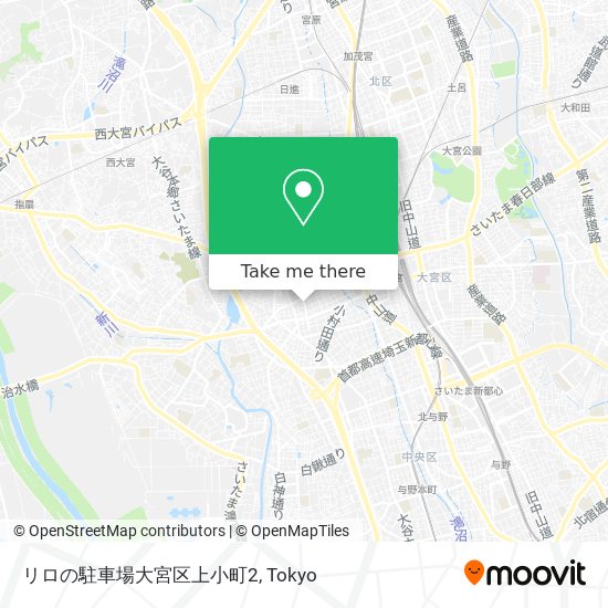 リロの駐車場大宮区上小町2 map