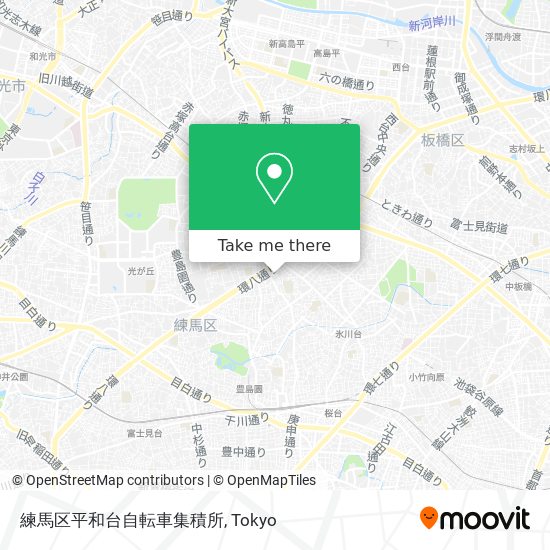 練馬区平和台自転車集積所 map