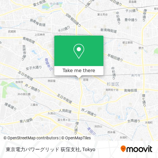 東京電力パワーグリッド 荻窪支社 map