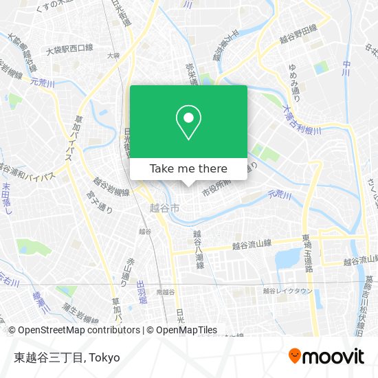 東越谷三丁目 map