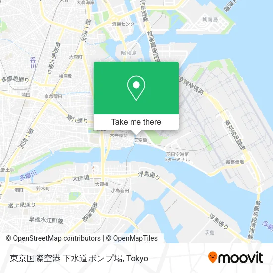 Tokyo International Airport Sewage Pump Station map