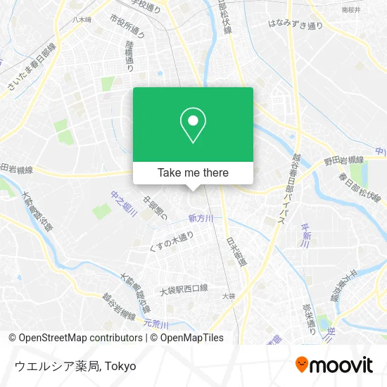 ウエルシア薬局 map