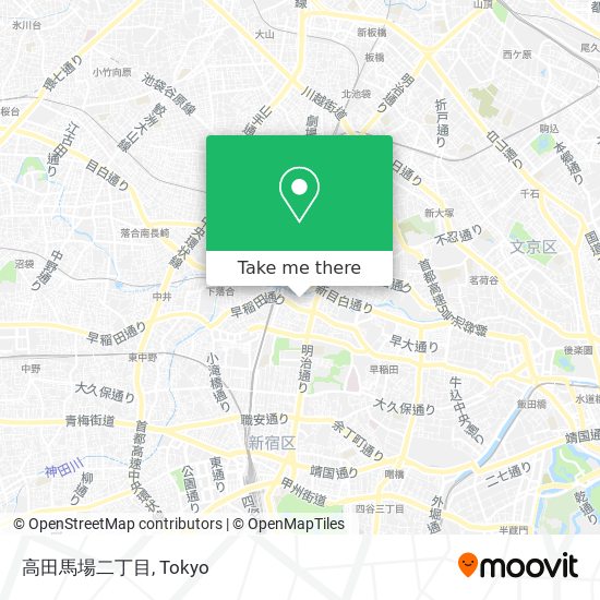 高田馬場二丁目 map