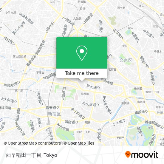 西早稲田一丁目 map