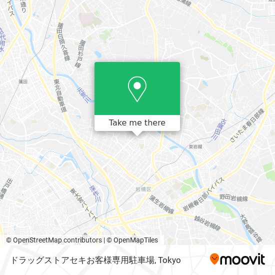 ドラッグストアセキお客様専用駐車場 map