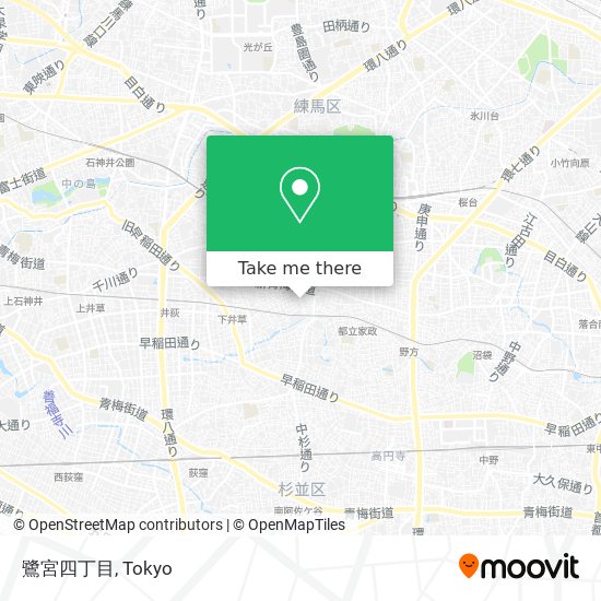 鷺宮四丁目 map