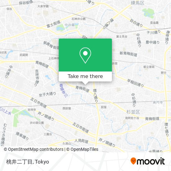 桃井二丁目 map