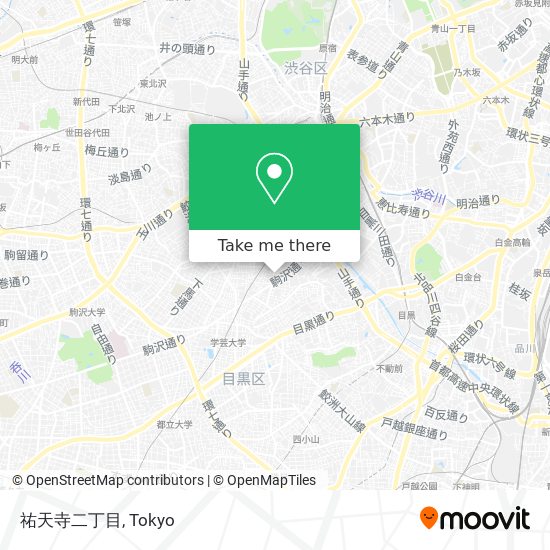 祐天寺二丁目 map