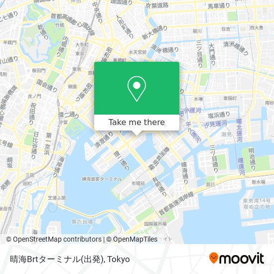 晴海Brtターミナル(出発) map
