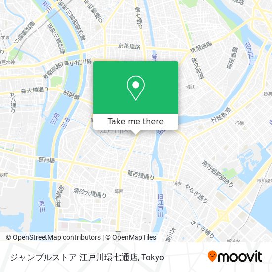 ジャンブルストア 江戸川環七通店 map