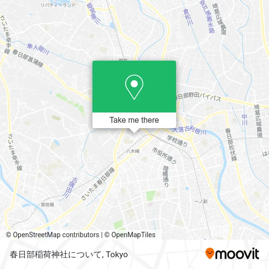 春日部稲荷神社について map
