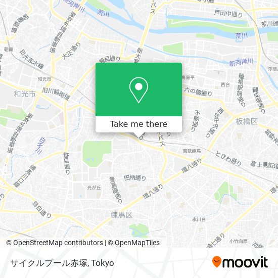 サイクルプール赤塚 map